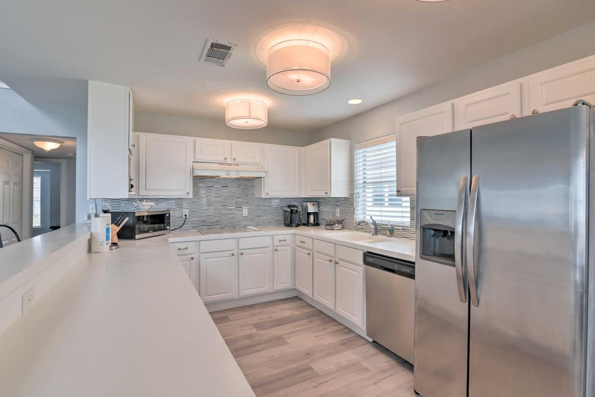 Oceanfront Galveston Home - Walk To Beach! Dış mekan fotoğraf